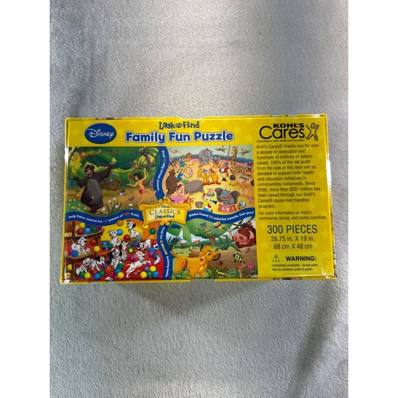 Disney Look & Find Family Fun Puzzle 300 Pieces 3+ Years Kohls Cares Classics - Picture 4 of 10